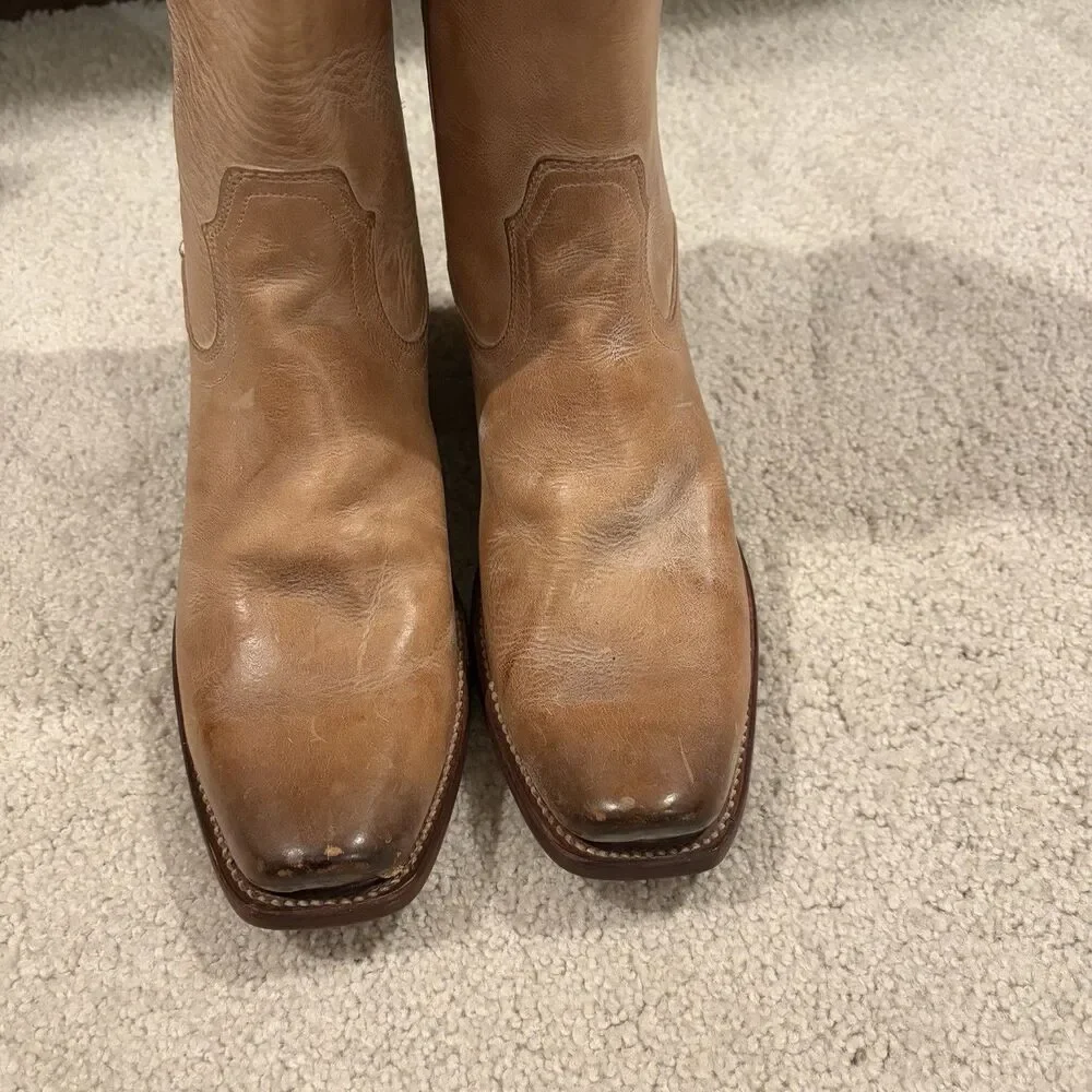 EUC Cleo + Wolf Women's Ivy Western Boot BCWSP22L1 Tan Sz 9.5 Cowgirl Rodeo